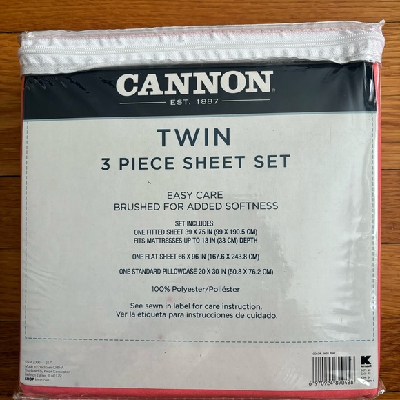 Beautiful Brand new Cannon twin sheet set. - Picture 2 of 2